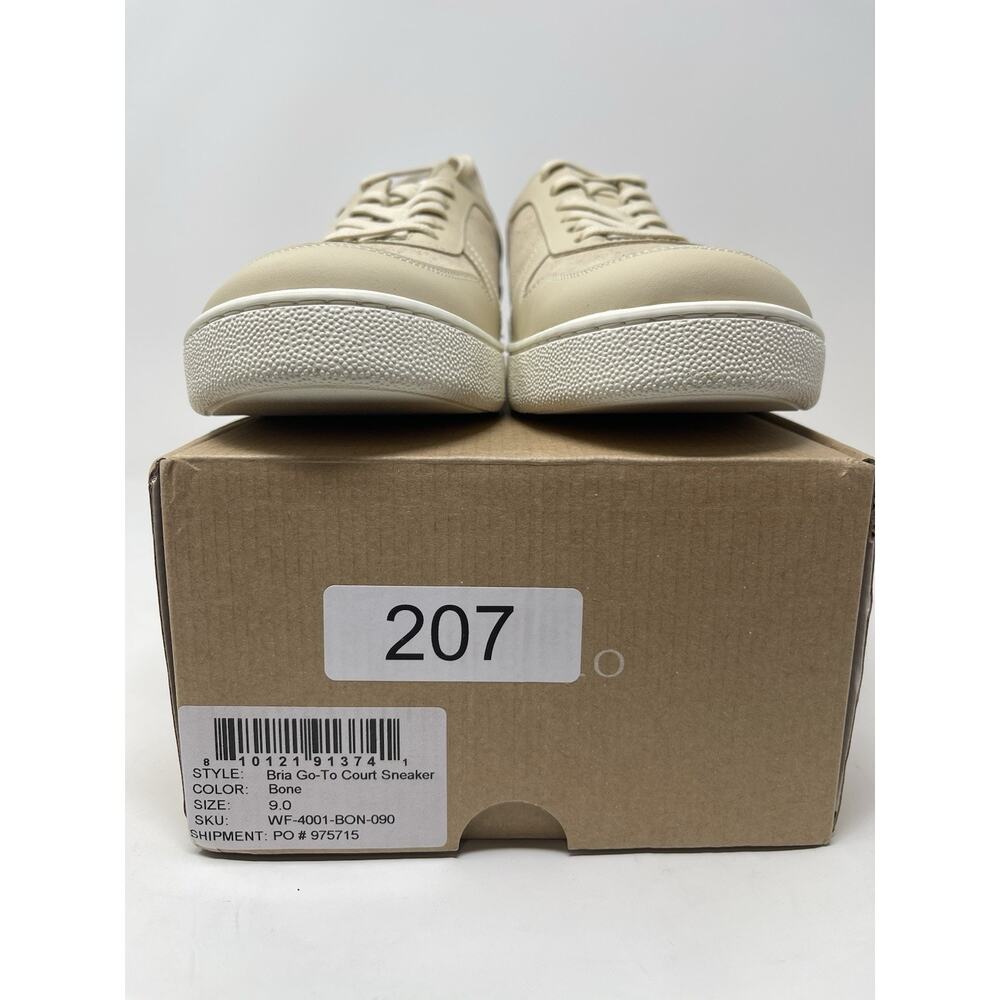 NISOLO Bria Go-To Court Sneaker Women's Size 9 Bone Leather Casual Preppy